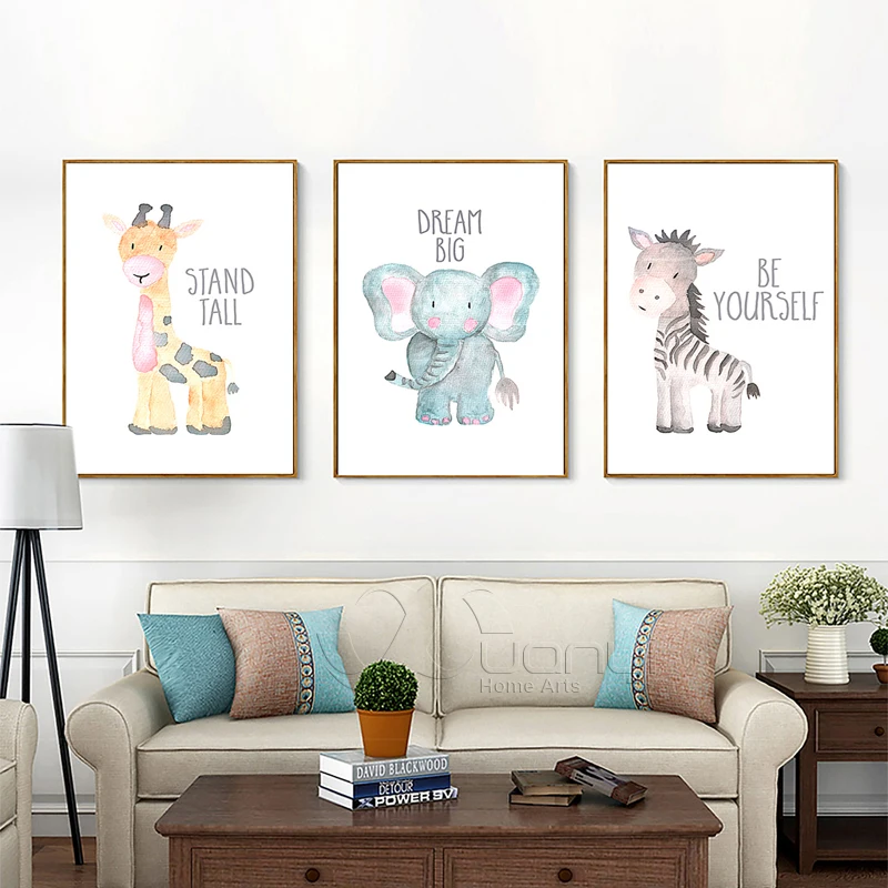 Постеры для детской комнаты Babykamer картина с животными Настенная изображением