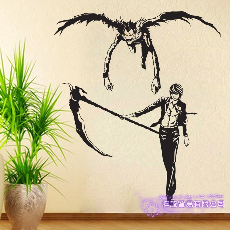 Наклейка на стену Death Note Виниловая наклейка декоративное украшение для дома