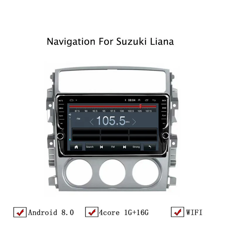NAVITOPIA 9 дюймов автомобильный мультимедийный плеер Andriod 8 1 gps навигация для Suzuki Liana