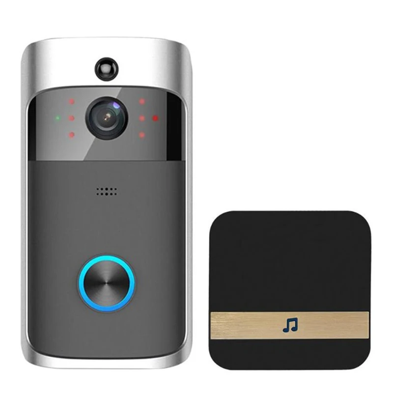 Умный беспроводной дверной звонок с Wi Fi 2 сторонний разговор камера 720P
