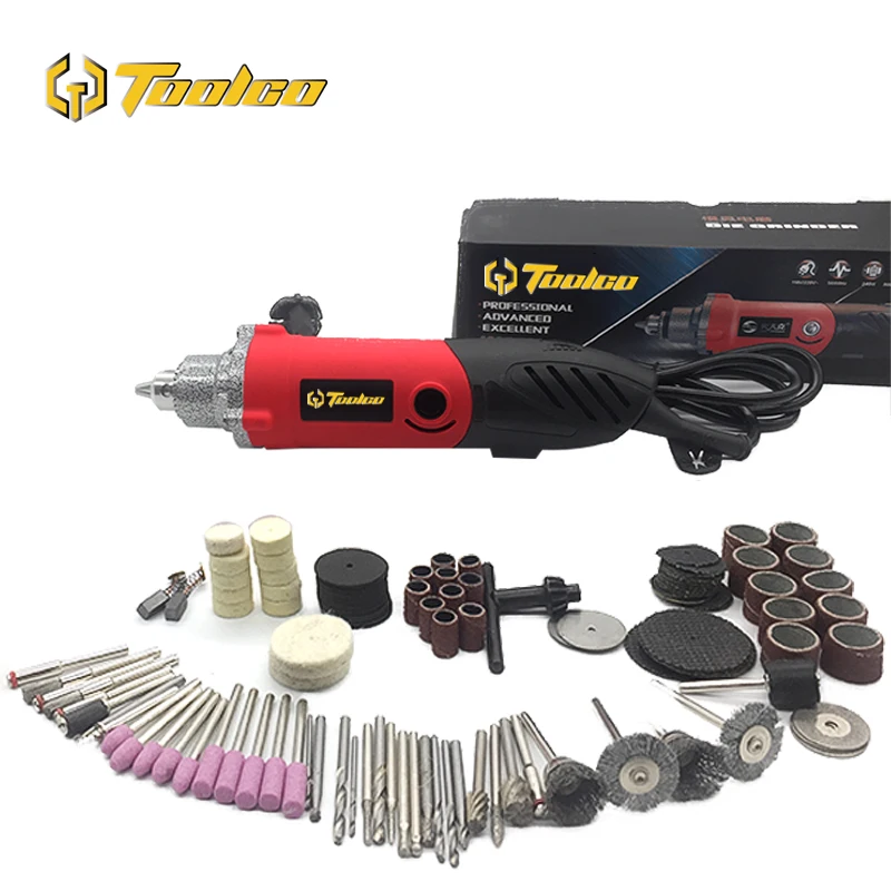 Toolgo 240 Вт Мини электрическая дрель гравер Dremel электрическая дрель шлифовальный станок DIY Мини дрель Электрический Роторный инструмент шлифовальный станок - Цвет: Красный