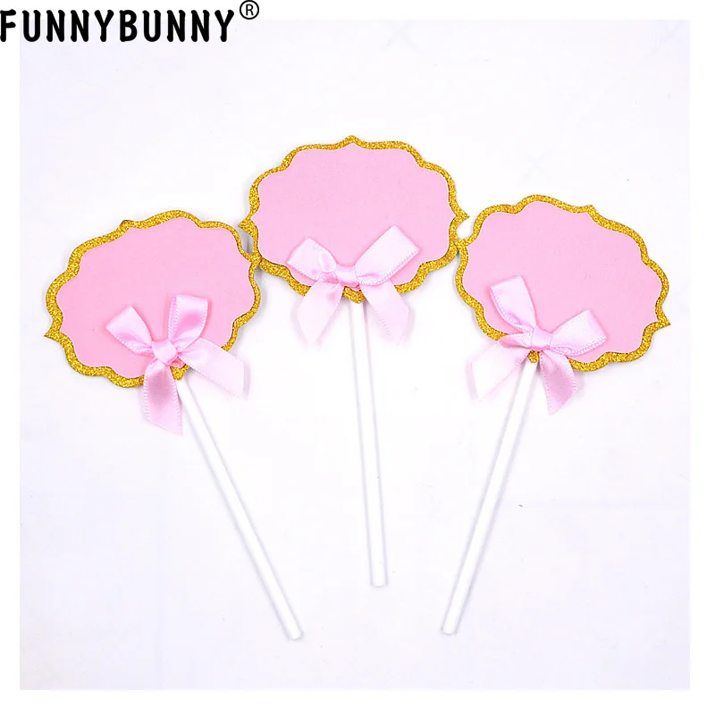 FUNNYBUNNY торт на день рождения с розовым бантом украшение для торта Сделай Сам