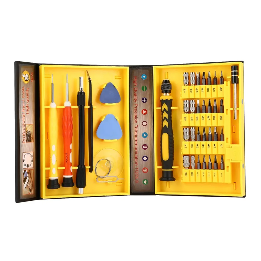 38pcs Portable Professional Precision Anti Slip Handle Strong Magnetic Tips Multip Purpose Screwdriver Series Repair Tool Kit |