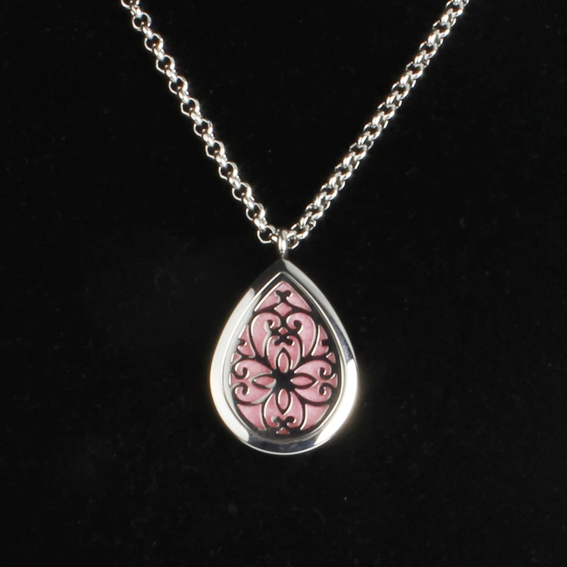 Цветочный дизайн 28*38 мм в форме капли воды диффузор эфирного масла медальон