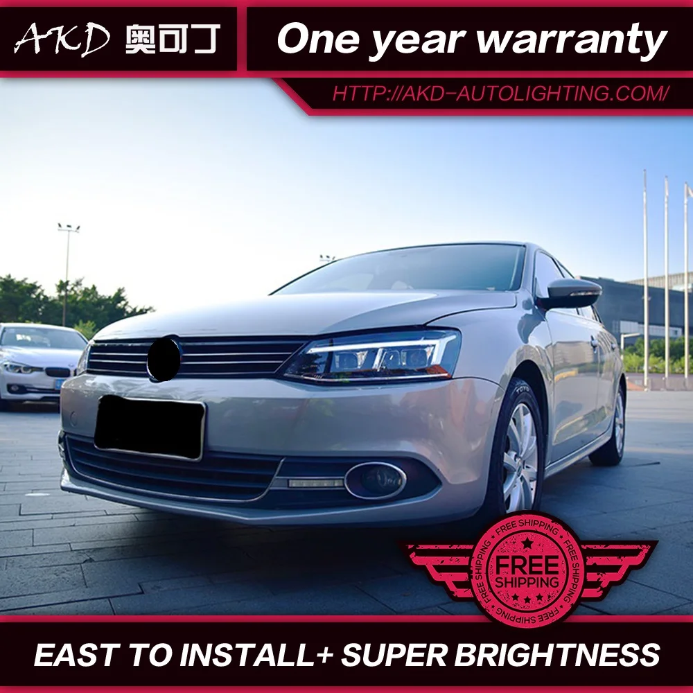 АКД стайлинга автомобилей для VW Passat B7 фары Volkswagen светодио дный фар DRL Объектив