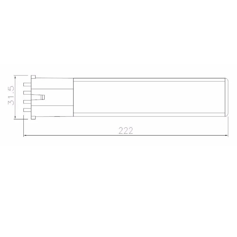 20 шт./лот 8 Вт 2G7 2GX7 Led PL свет яркость высокое качество алюминиевый радиатор