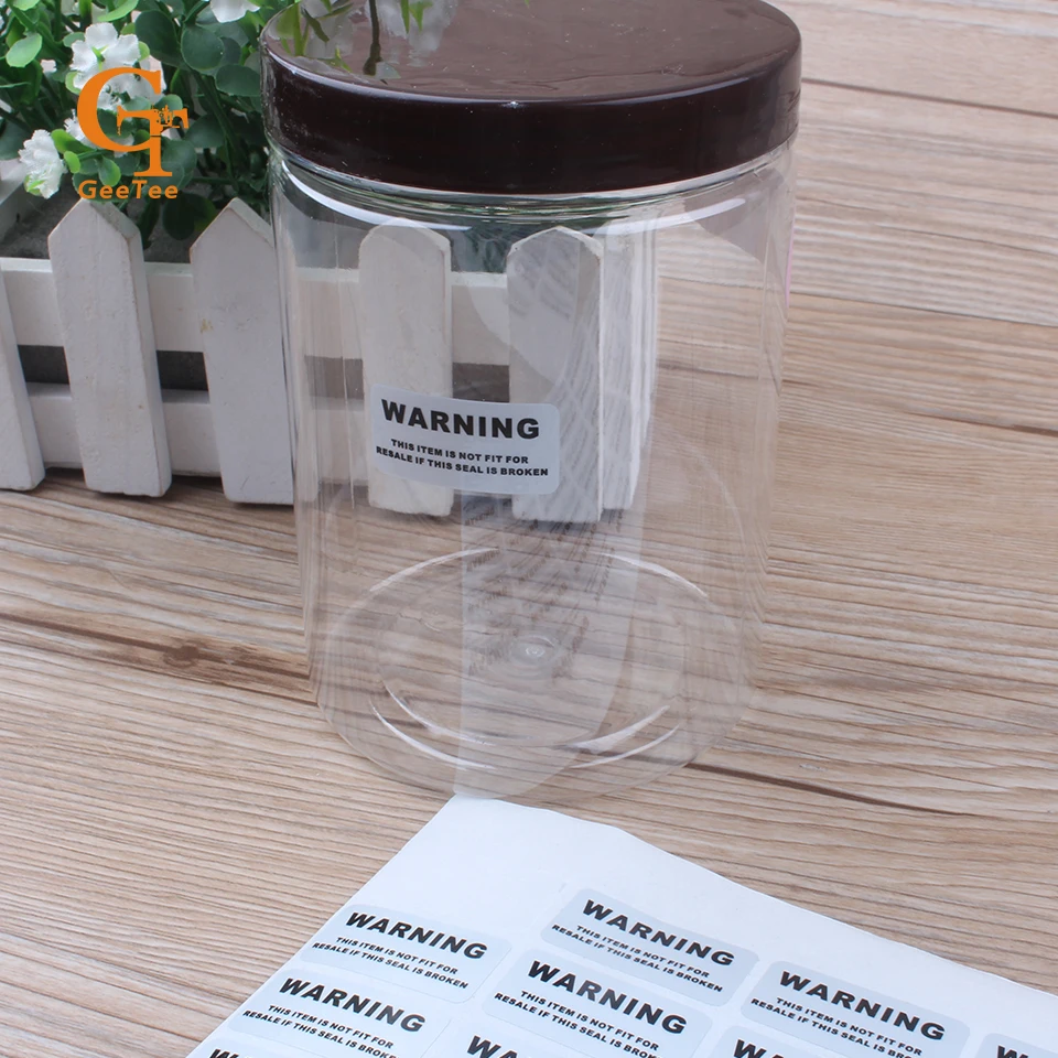 Одноразовые матовые серебряные предупреждающие наклейки Void при удалении