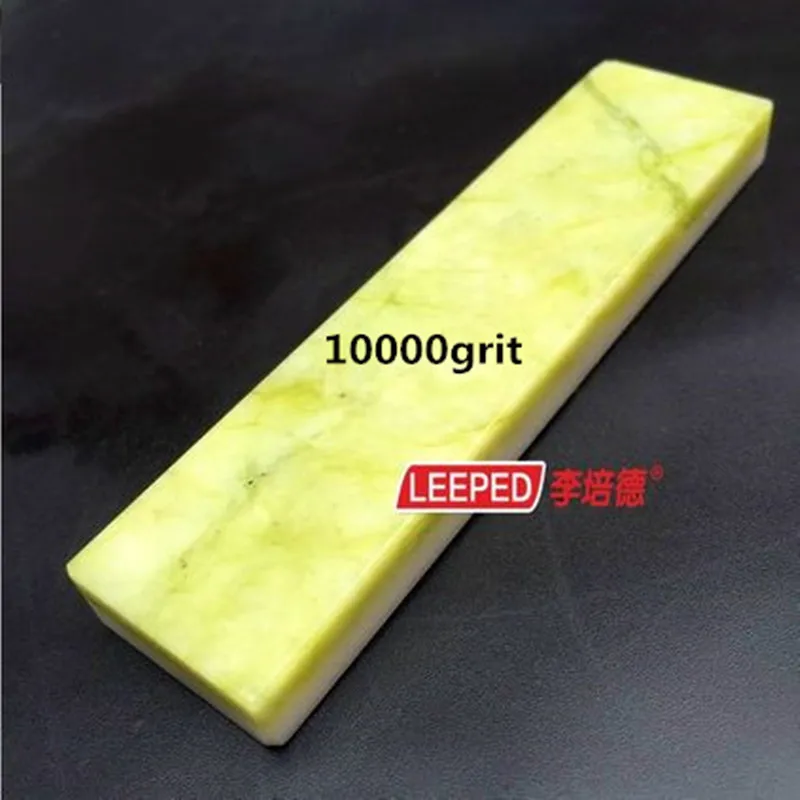 LEEPED 8000/10000 двухсторонний профессиональный натуральный зеленый агат и белый