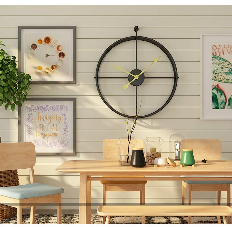 Brief Large Wall Clock Modern Design European Style Big Clocks Simplicity Iron Silent Watch For Home Office Decoration Gift | Дом и сад
