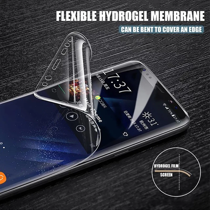 Защитная пленка для samsung s9 plus защитная экрана s8 s6 s7 edge стекло sansung s 6 7 8 9 мягкая