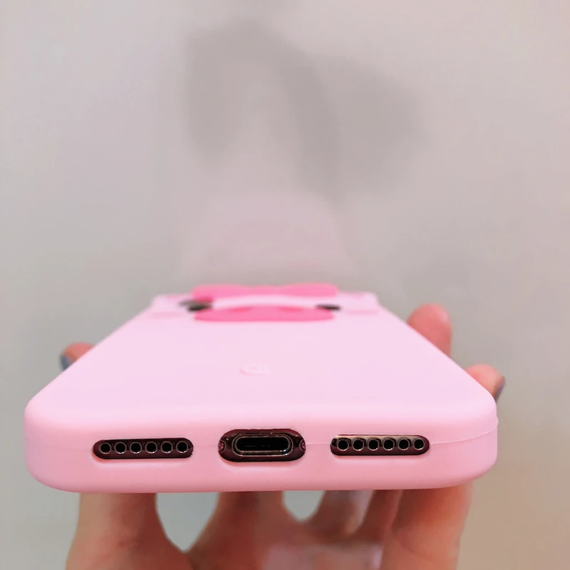 Q UNCLE 3D Cartoon Pink Cute Pigs Soft Silicone Phone Back Cover Case for Samsung Galaxy J2 J7 Prime J710 A7 A8 C7 |