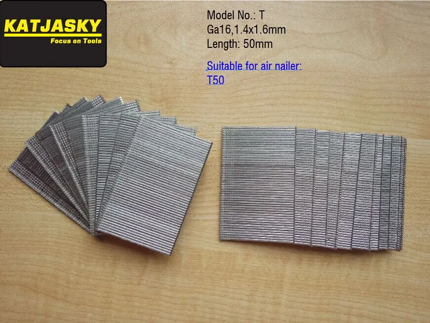 50mm nails for T50 air nailer  pneumatic nailer finish nail gun 1000pcs/lot