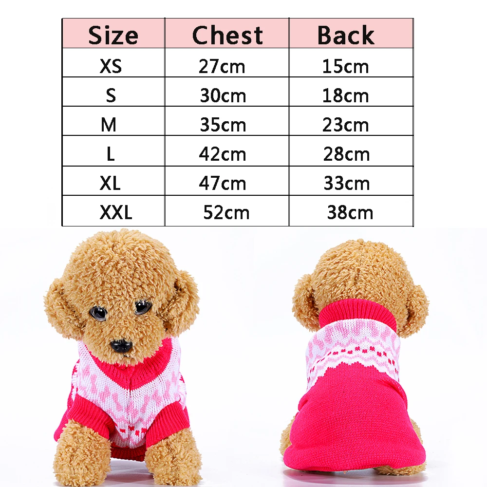 Clothes For Dogs Cats Soft Sweater Bulldog French Pets Winter Keep Warm Clothing Small Medium Dog Cat KL011 |