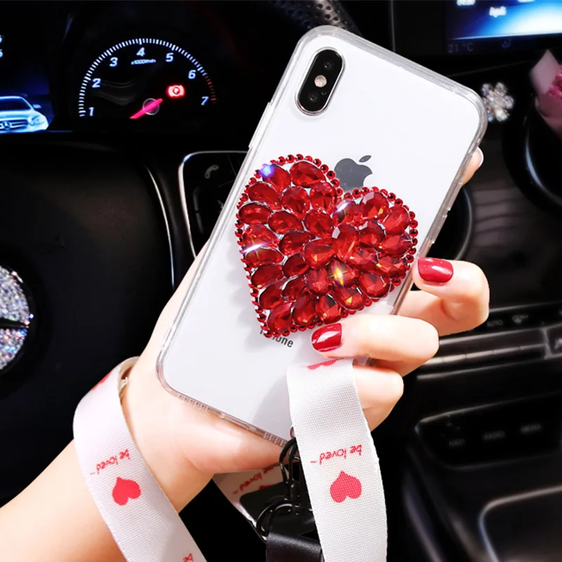 Чехол для телефона Rheinruby ручной работы с бриллиантами Love Heart huawei mate 20 Pro 9 10 P20 P10 Plus P9