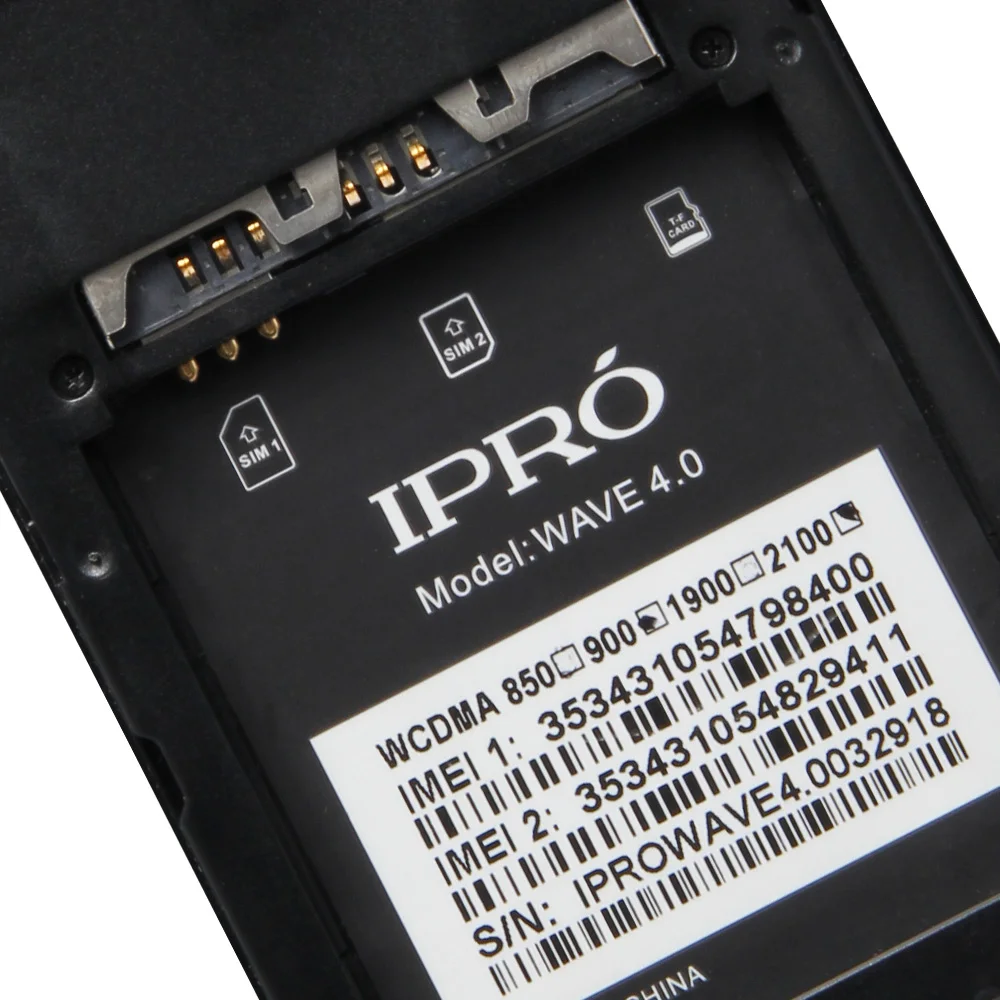 Original IPRO WAVE 4.0 MTK6572 Dual Core Smartphone Celular Android WCDMA Unlocked Mobile Phone 512M RAM 4GB ROM NO Contract | Мобильные