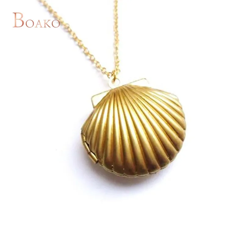 Женское богемное ожерелье с подвеской Fa hion Gold Conch hell hape украшение для пляжа Z4