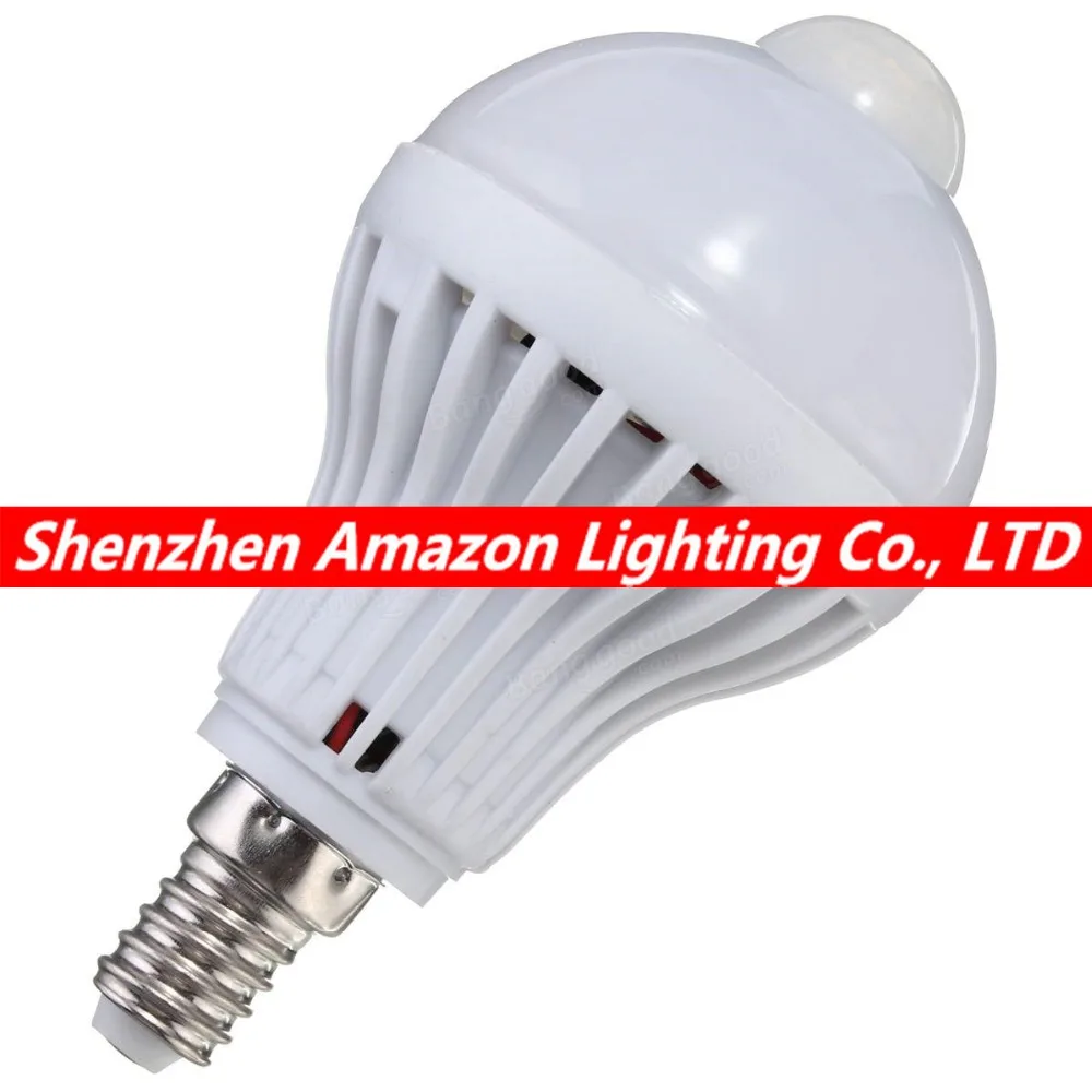 

10pcs PIR Motion Sensor Lamp Led E14 Bulb 5W 7W 9W Auto Smart Led PIR Infrared Body Lamp Motion Sensor Lights Bulb for Stair