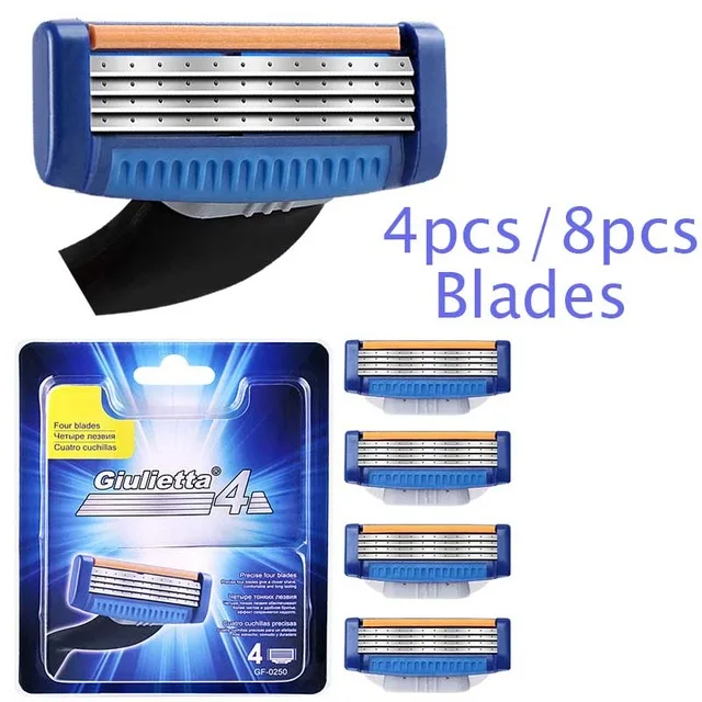 Новинка полезные 4 шт./лот 4-слойные лезвия для бритвы мужчин бритья Beauty Proglide