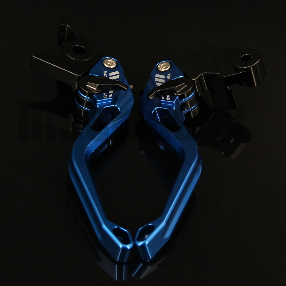 

3D Rhombus Hollow Design patent For Yamaha MT-07 MT-09 MT-10 TRACER 2014-2017 2015 2016 CNC Blue Motorcycle Brake Clutch Levers