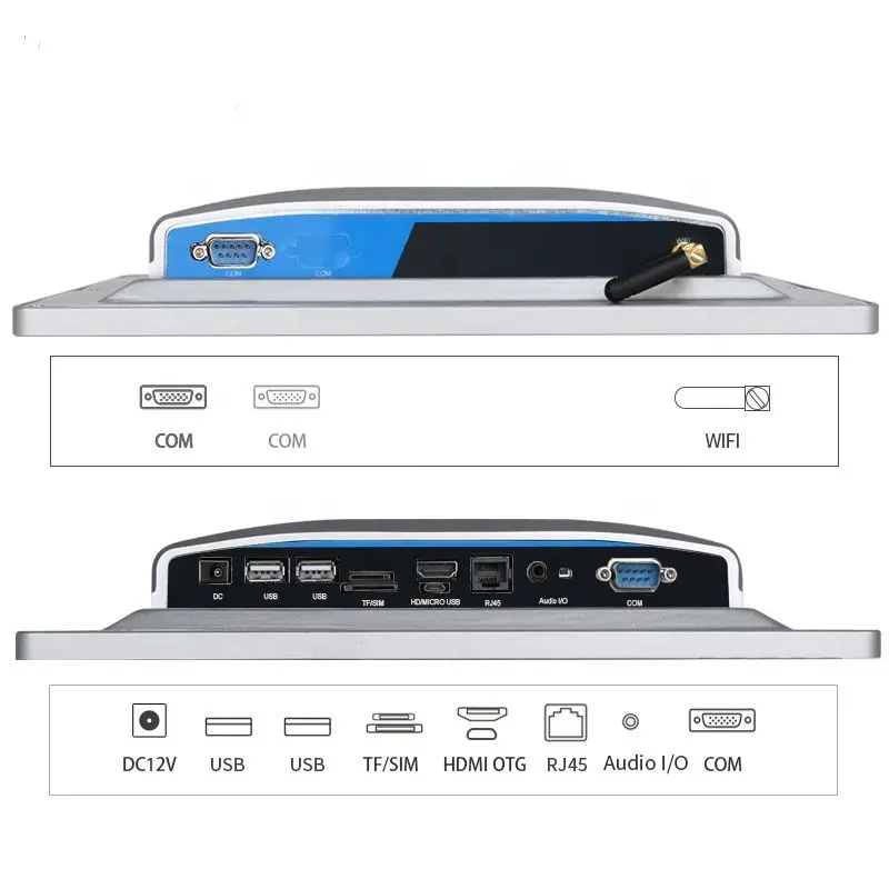 

industrial panel pc 10.1 inch embedded fanless computer