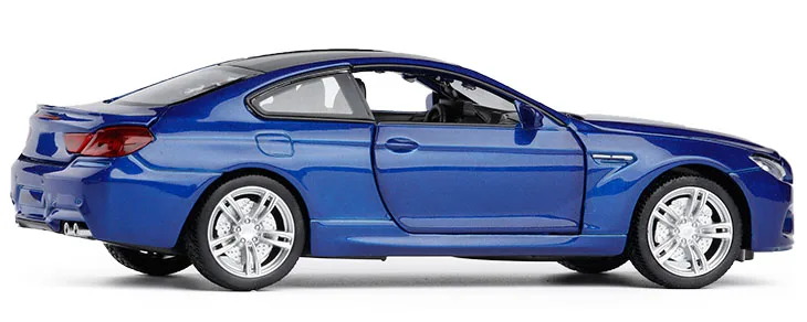 1:32 M6 Coupe литая под давлением металлическая модель автомобиля из сплава со звуком, мигающие игрушечные машинки для детей, коллекция игрушек