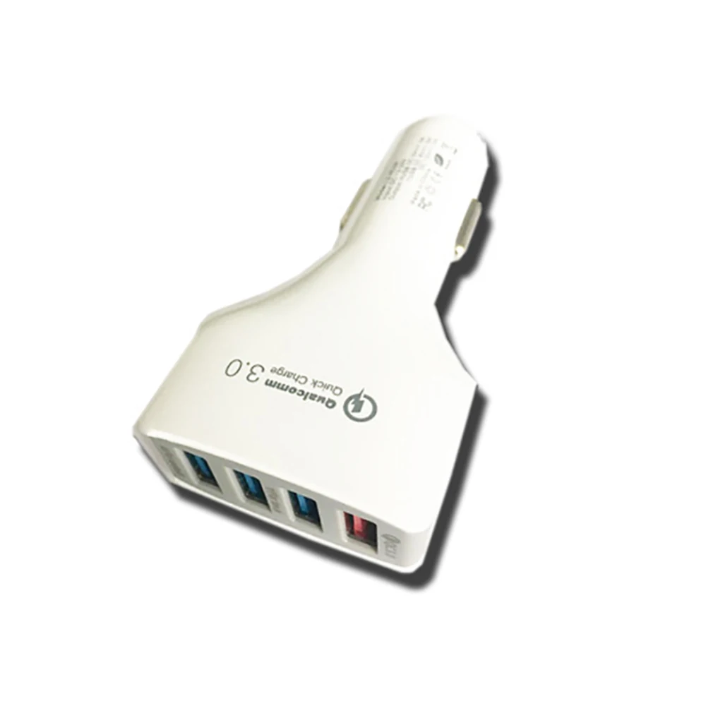 2018 Новый переходник с 4 портами USB для зарядки в машине Быстрая зарядка 3 0 iPhone Samsung