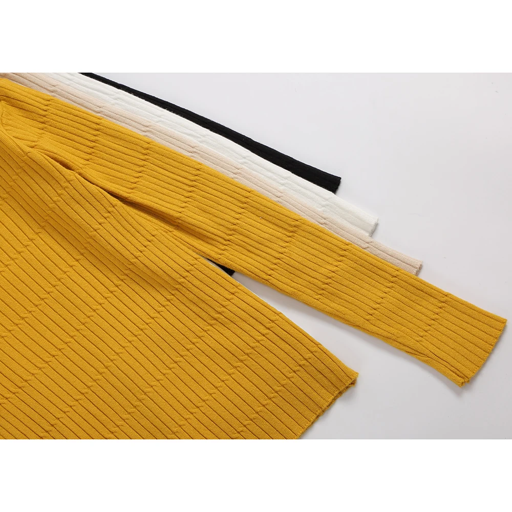 2019 New-coming spring Turtleneck Pullovers Sweaters Primer shirt long sleeve Short Korean Slim-fit tight sweater Women Jumper | Женская