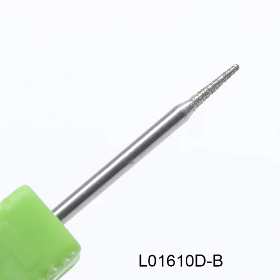 L01610D-B 1 шт. Алмазная дрель для ногтей 3/3" вращающаяся фреза для маникюра Электрический аппарат пилочки для ногтей аксессуары 14 типов TR056 - Цвет: L01610D-B