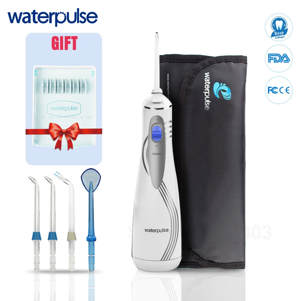Waterpulse V400 240 мл с сумкой для путешествий Чехол с аккумуляторной батареей водный Флоссер портативный стоматологический Флоссер беспроводной Оральный ирригатор