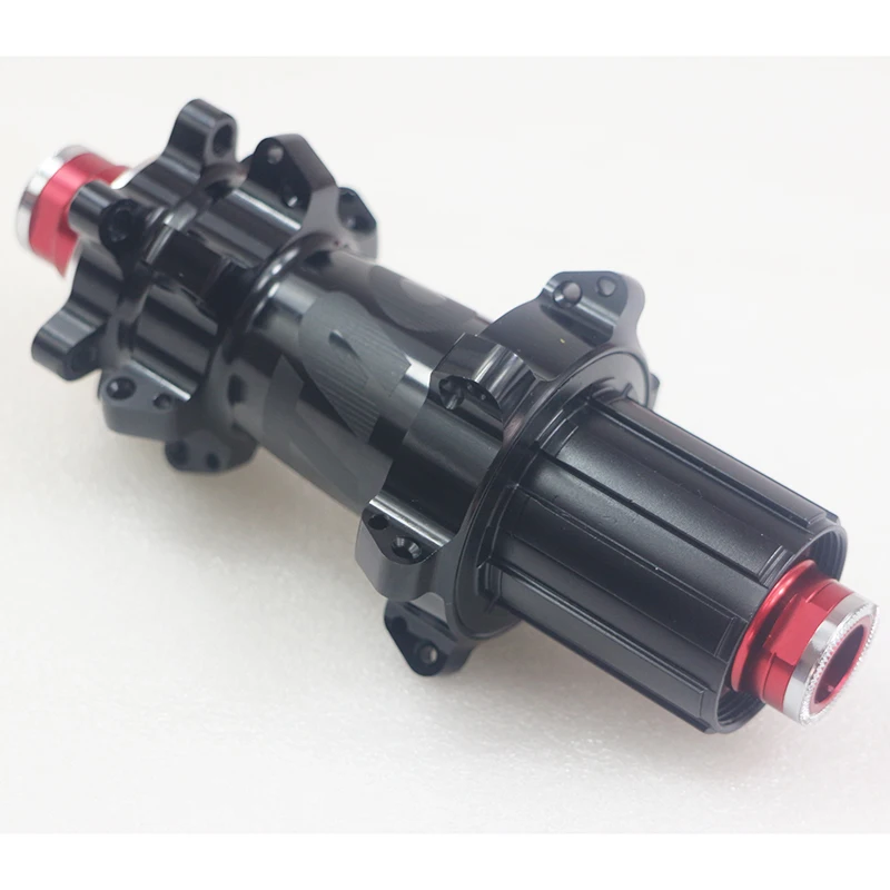 Speedsafe SS32 Горный или Кроссовый велосипед прямой тянуть шоссейных дисковых тормозов ступицы заднего колеса громкий 60 T шумный 142X12 мм 142 мм M12 6 собачки Кассетный корпус 10 s 11 черного и красного цвета