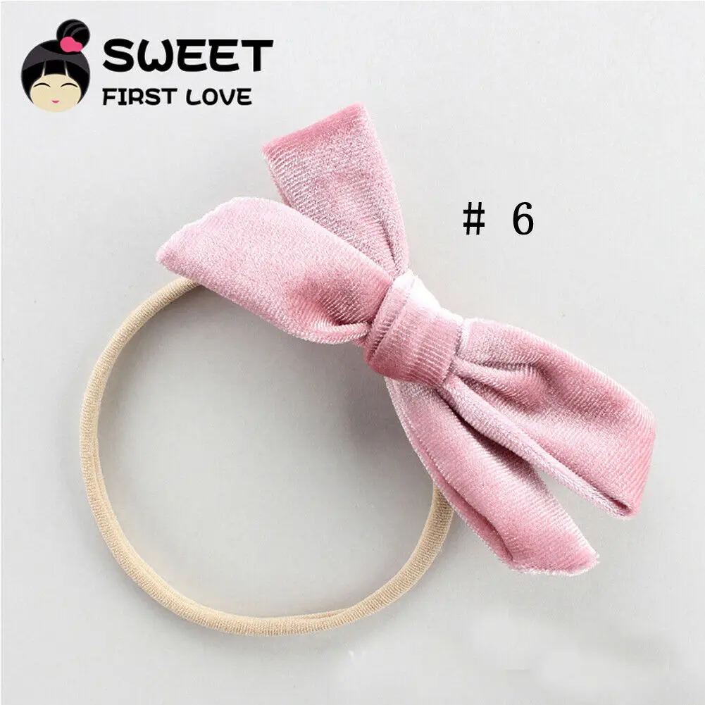Pudcoco 2019 детское однотонное кольцо для волос девочек веревка бархатный бант