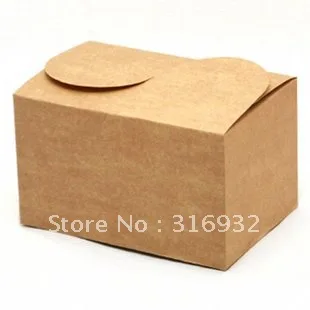 E1 Новинка! Простая коробка для торта/десертов из крафт-бумаги вечерние 30 шт./лот |