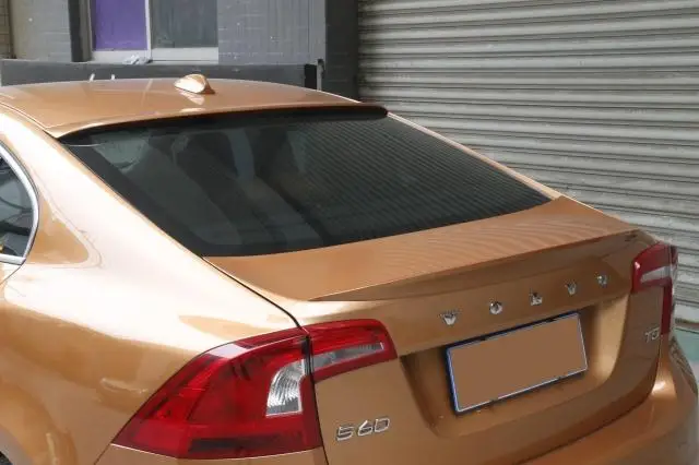 Для Volvo S60 Спойлер ABS Материал заднее крыло грунтовка цвет задний спойлер для Volvo S60 s60l S60L спойлер на крыше 2012