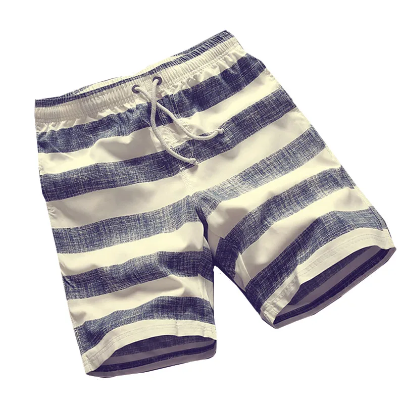 Новинка 2020 летняя Мужская модная повседневная тонкая полосатая пляжная короткая