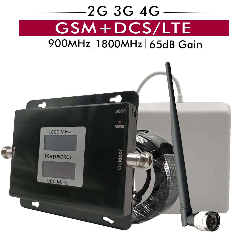 Российский двухдиапазонный усилитель сигнала GSM 900 + DCS LTE 1800 МГц ретранслятор