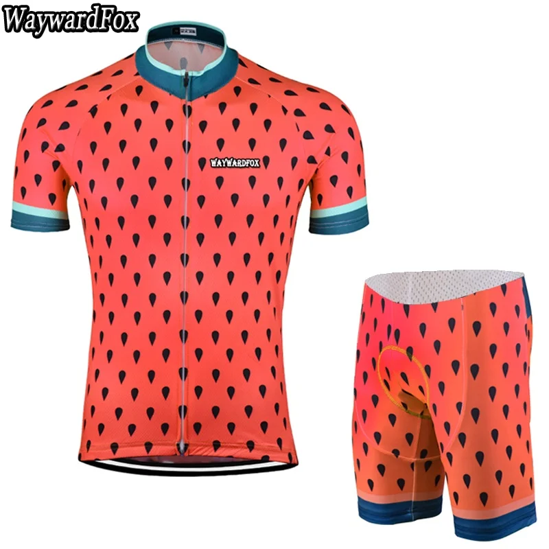 2018 новые мужские комплекты Джерси для велоспорта с коротким рукавом Одежда из
