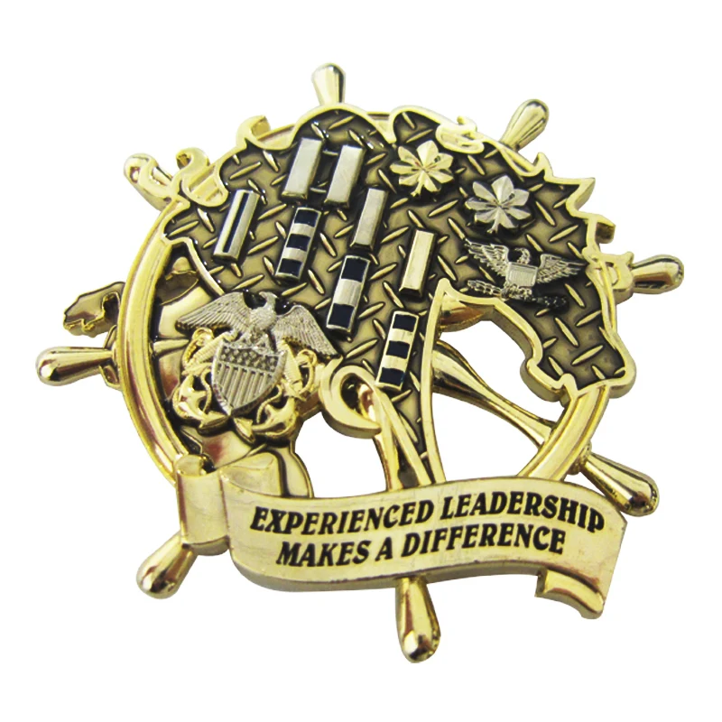 

Custom Stamping 3D Gold Old Metal Challenge Coin