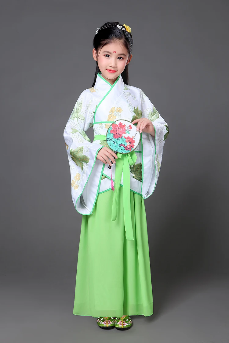 Традиционное китайское традиционное платье Тан ханьфу для девочек Детская