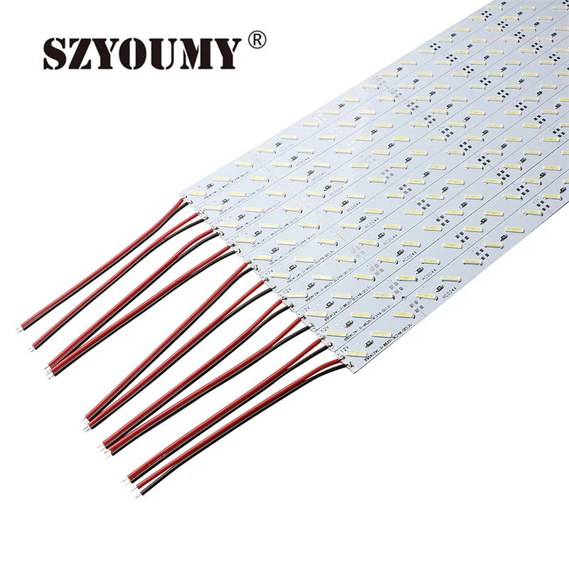 SZYOUMY супер яркий 100 см 72 светодиодный S SMD 8520 светильник 1 м 12 В алюминиевый жесткий