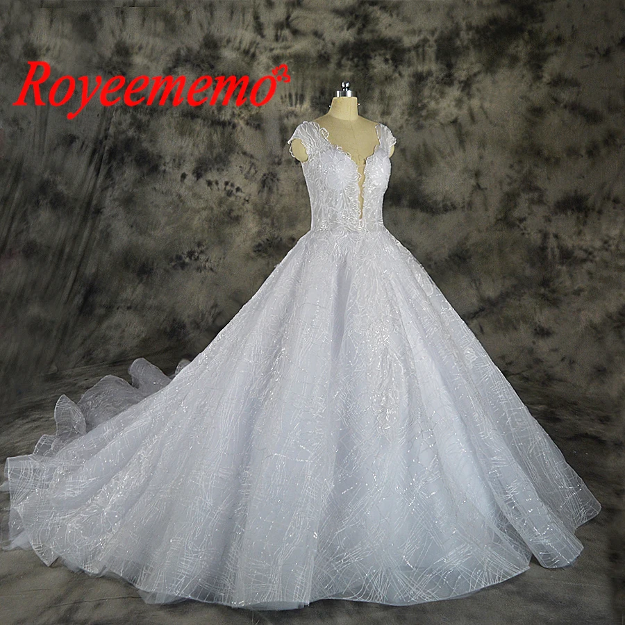 Блестящее кружевное свадебное платье Vestido de Noiva специальный кружевной свадебный