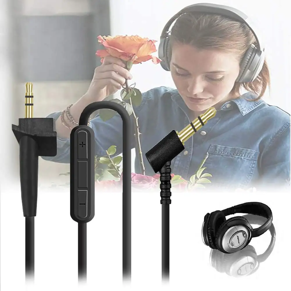 Сменный кабель с микрофоном микрофон регулятором громкости совместимый кабелем