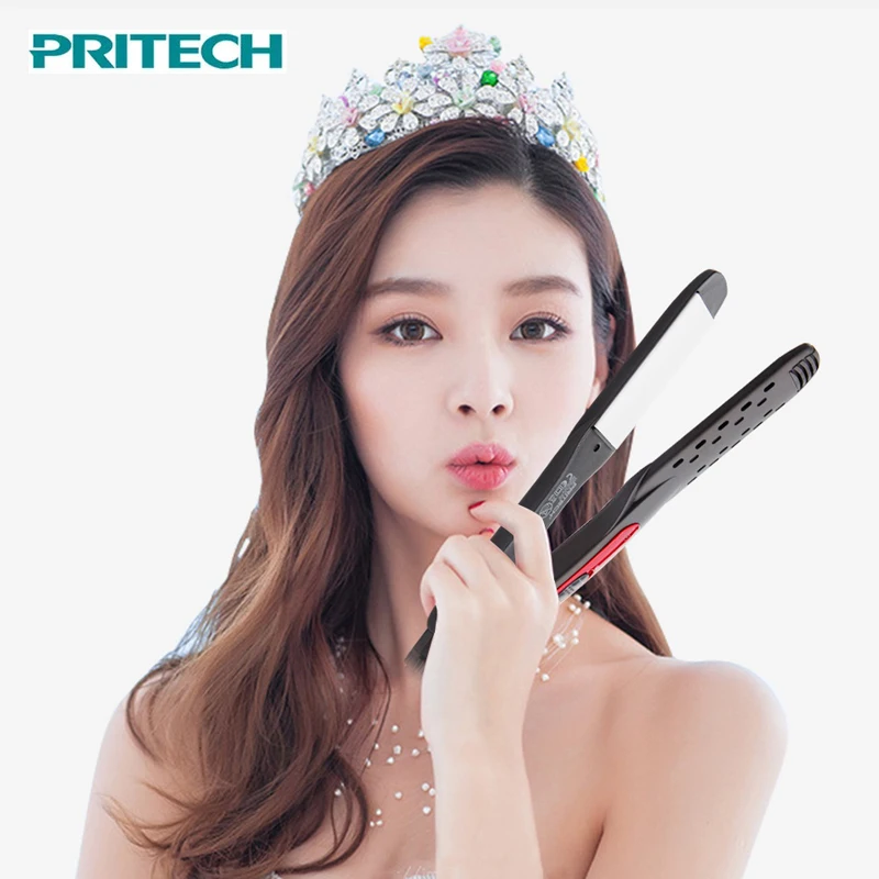 Профессиональный Выпрямитель для волос PRITECH фирменный керамический плоский