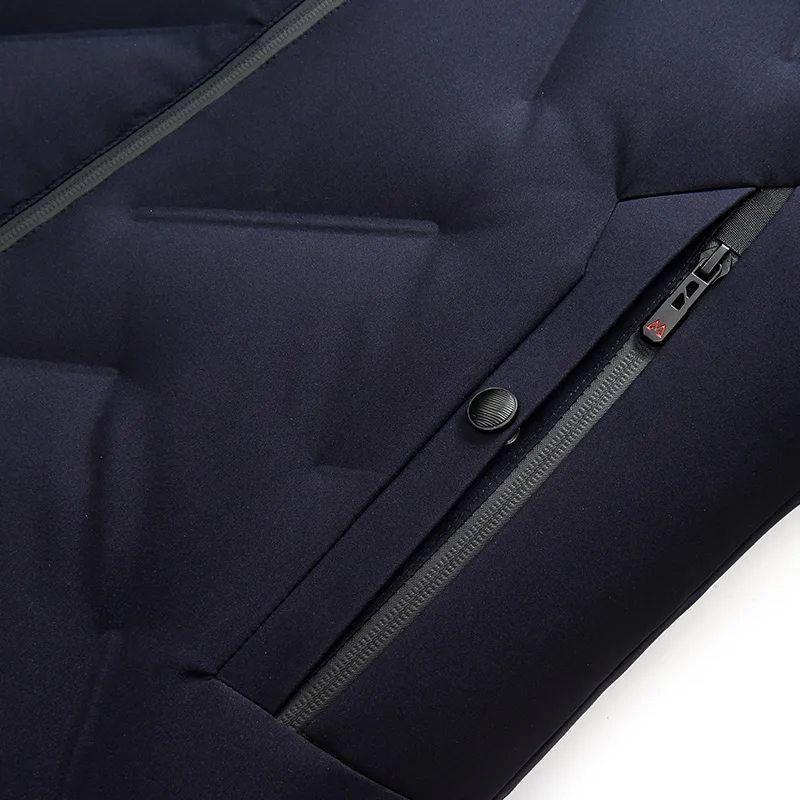 Мужская куртка на утином пуху тонкая теплая ультратонкая легкая одежда с перьями