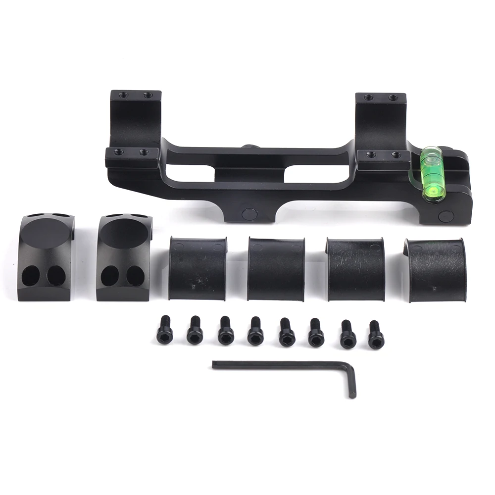 

New Tactical Alluminium Alloy 30 mm Rings with Bubble Level fit Scope Picatinny Rail Mount Gun Accessory for Hunting