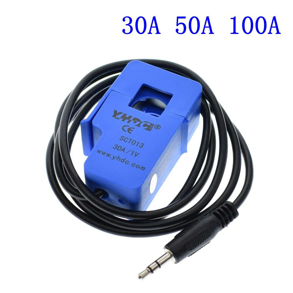 Высокое качество 30A 50A 100A SCT-013-030 SCT-013-050 неинвазивный датчик переменного тока