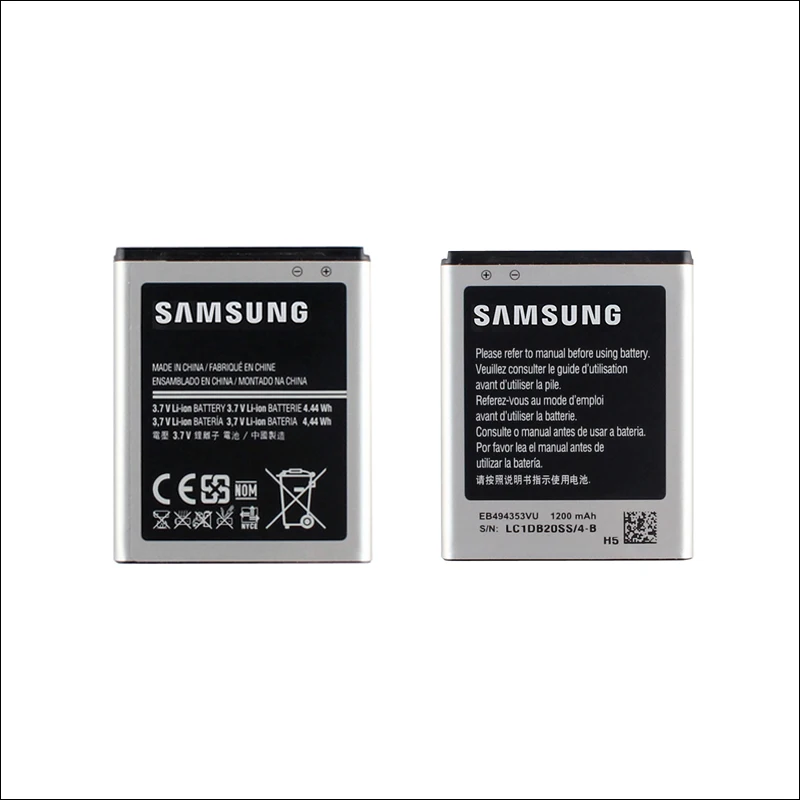 1200 мАч новая Оригинальная запасная батарея EB494353VU для Samsung Galaxy Mini S5570 pocket star S5300 S5820