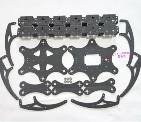 Бленда F17328 18DOF алюминиевый шестиножный Роботизированный паук комплект рамок для