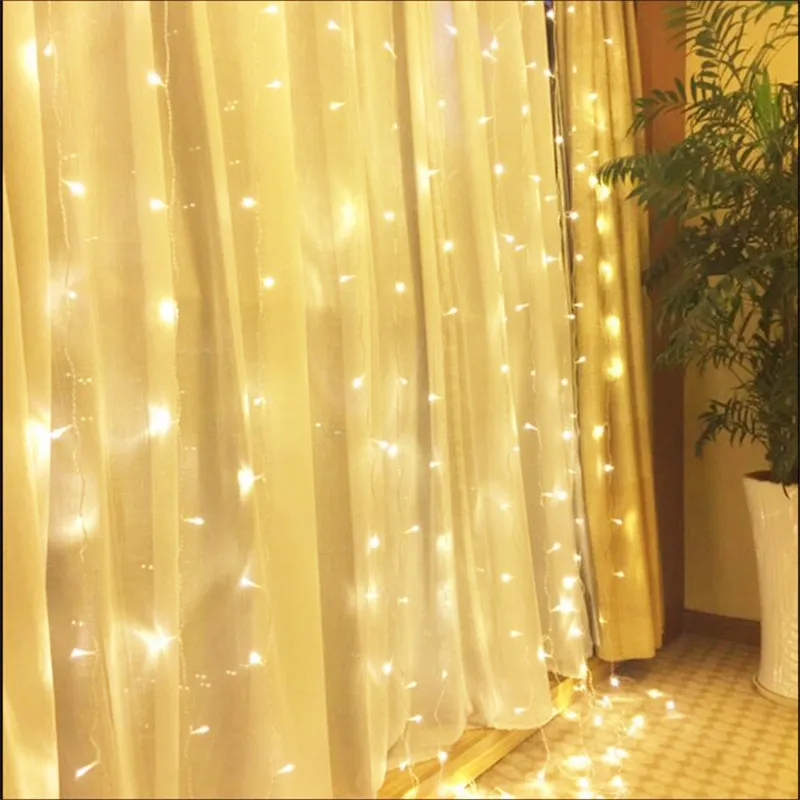3X2.5M 240LED Рождественская гирлянда светодиодная сказочная светильник вечерние