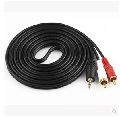 Аудиокабель с разъемом 3 5 мм на 2 RCA 1 шт. коаксиальный Aux кабель золотым покрытием