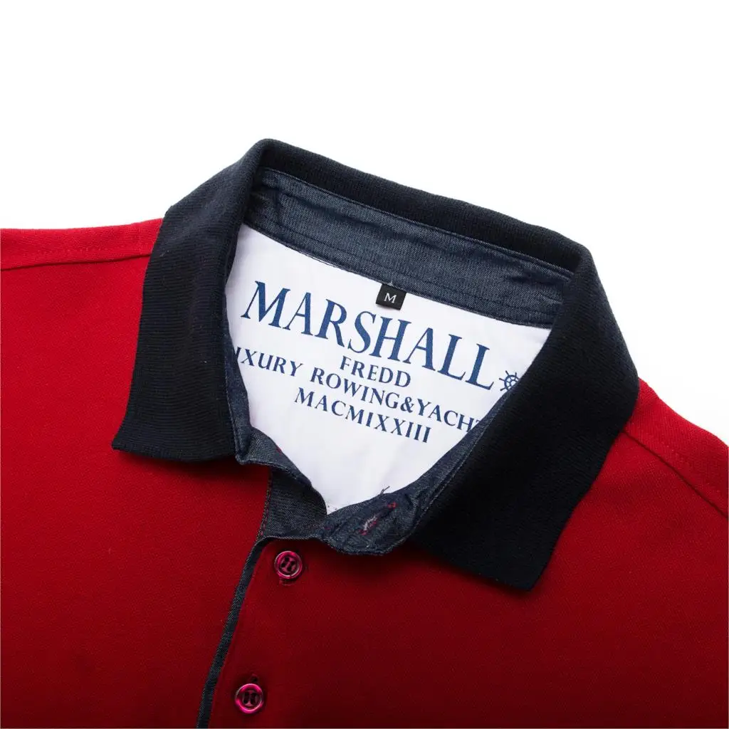 Fredd Marshall новинка 2019 100% хлопок рубашка поло мужская повседневная деловая